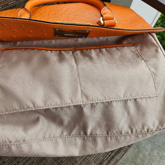 Michael Kors Astrid Lage Satchel - Tangerine - Picture 7 of 17